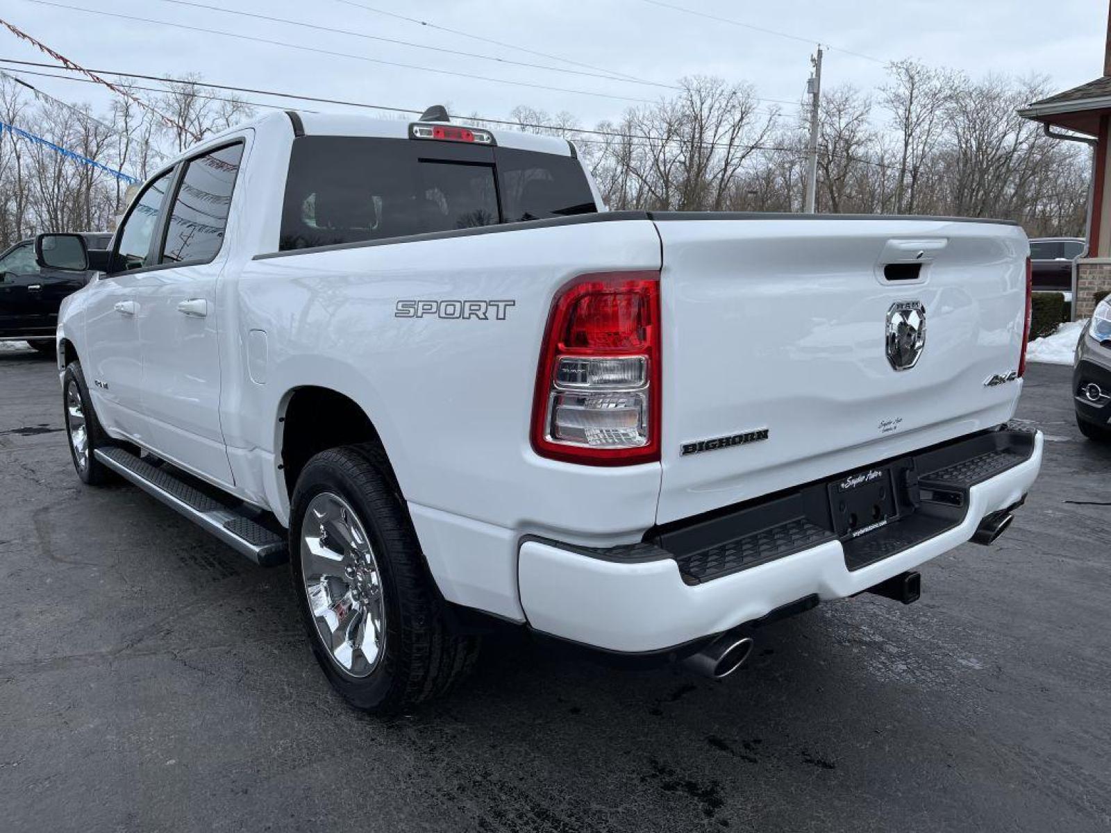 2020 WHITE RAM 1500 BIG HORN/LONE STAR (1C6SRFFT2LN) with an 5.7L engine, Automatic transmission, located at 101 S. Halleck St., DeMotte, 46310, (219) 987-2922, 41.202343, -87.198189 - Photo #1