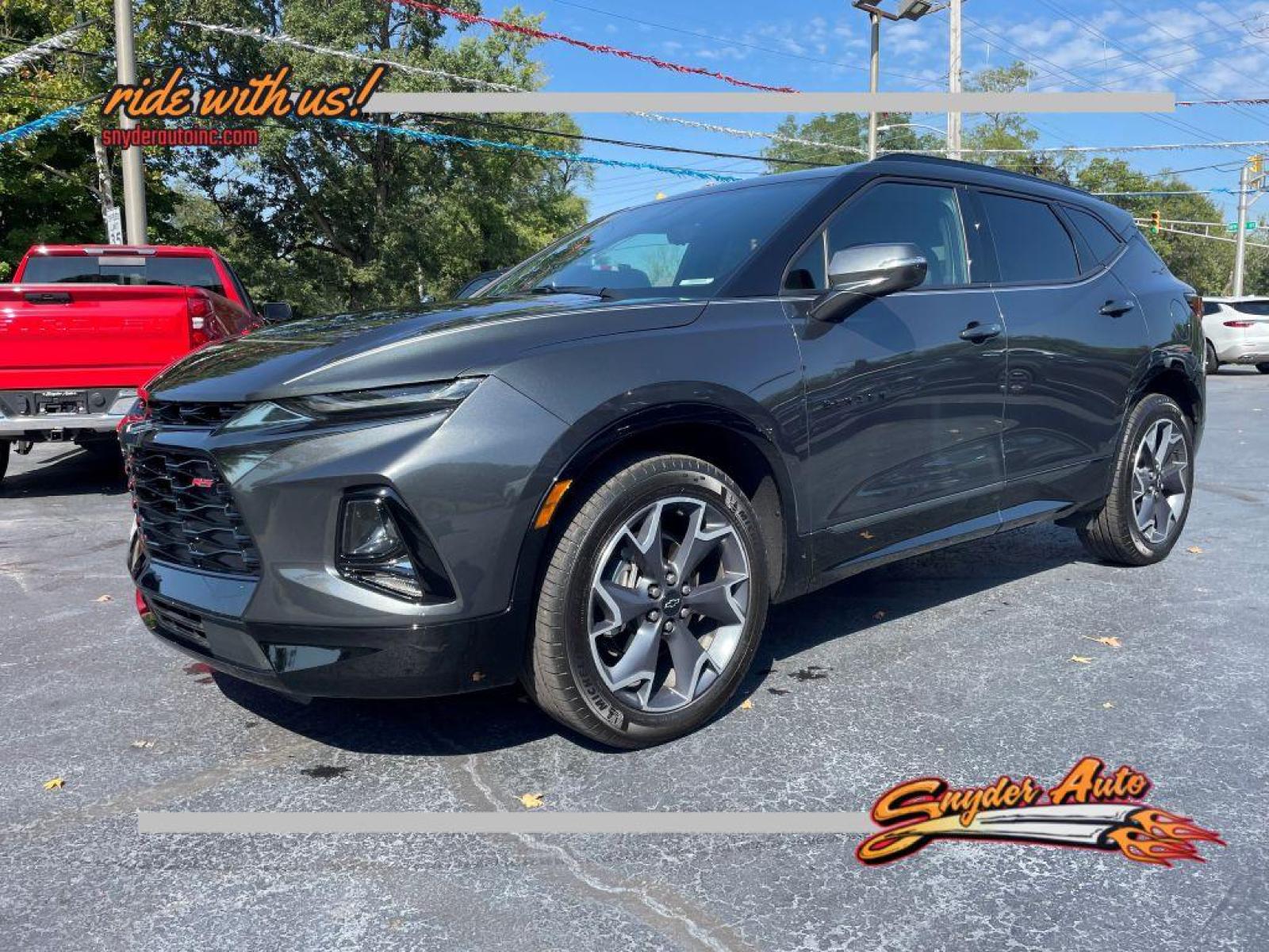2019 GREY CHEVROLET BLAZER RS (3GNKBERS6KS) with an 3.6L engine, Automatic transmission, located at 101 S. Halleck St., DeMotte, 46310, (219) 987-2922, 41.202343, -87.198189 - Photo #0