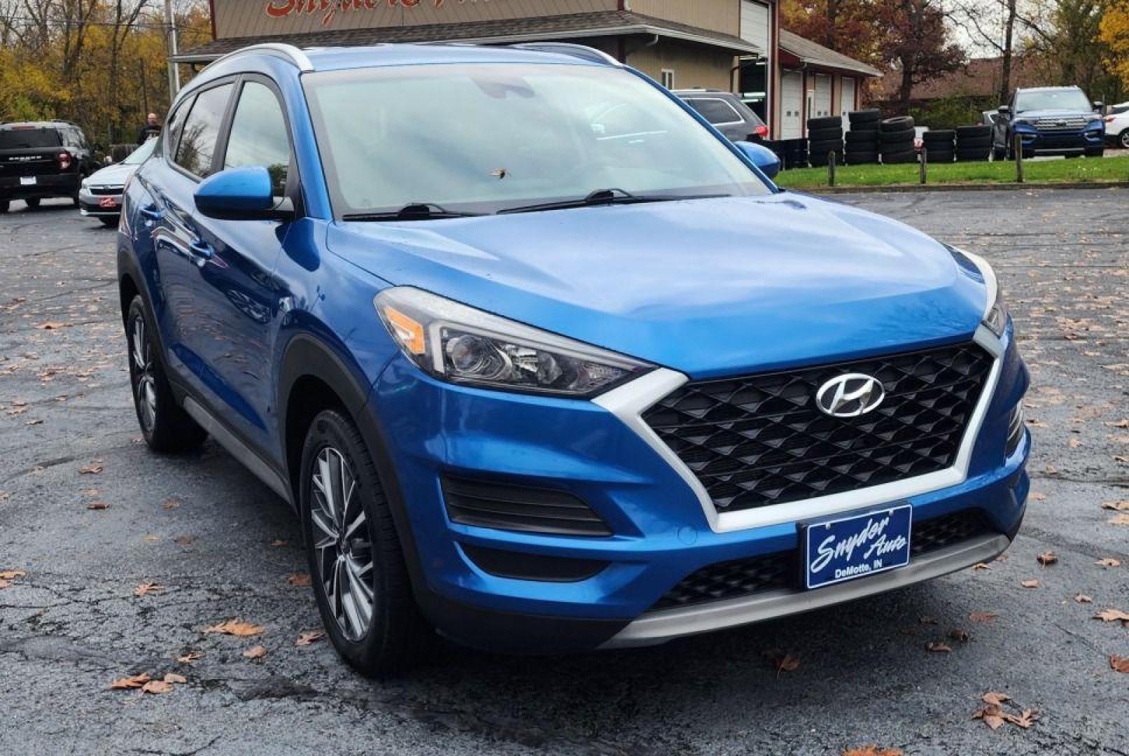 2019 BLUE HYUNDAI TUCSON LIMITED - FWD (KM8J33AL1KU) with an 2.4L engine, Automatic transmission, located at 101 S. Halleck St., DeMotte, 46310, (219) 987-2922, 41.202343, -87.198189 - Photo#1