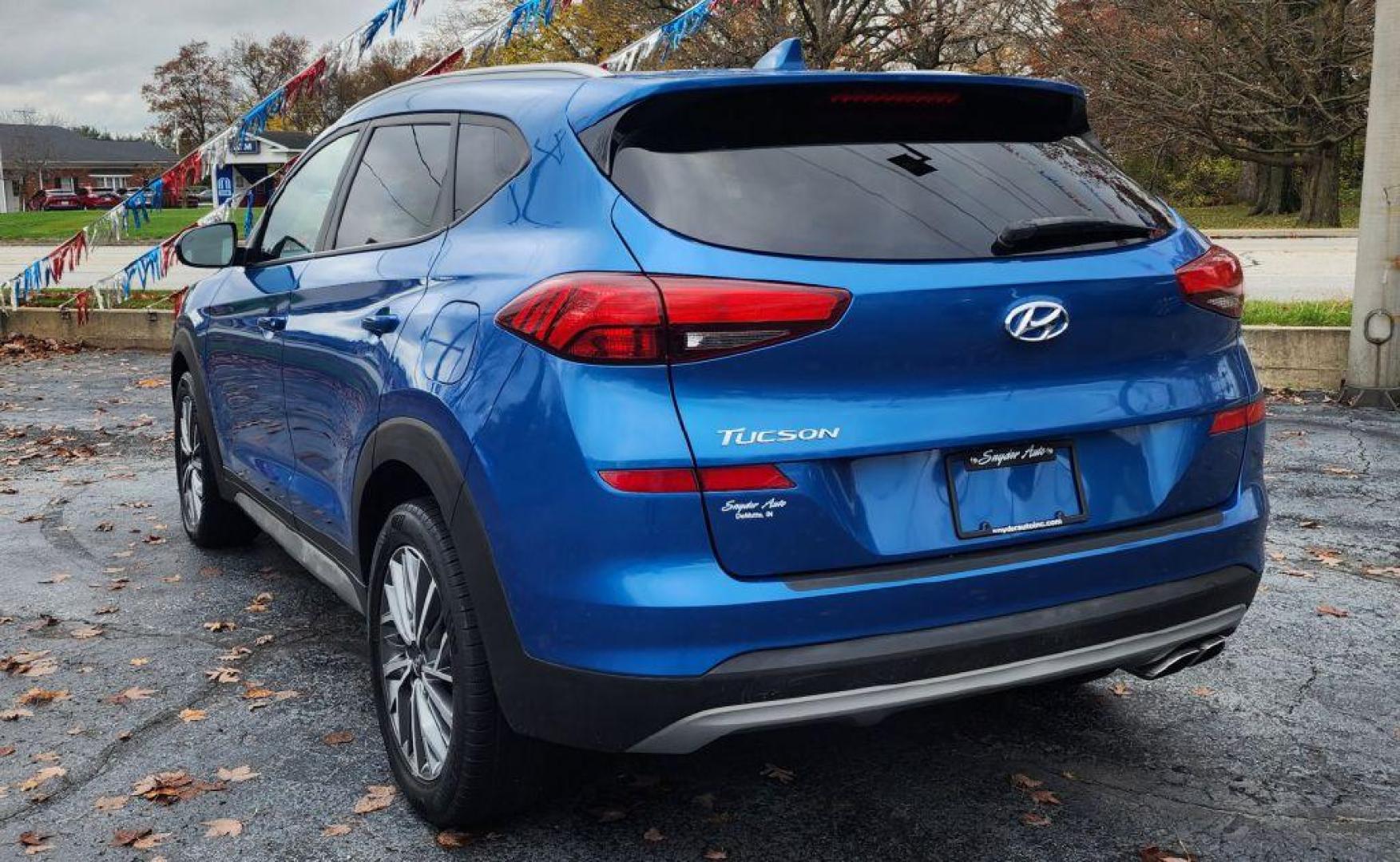 2019 BLUE HYUNDAI TUCSON LIMITED - FWD (KM8J33AL1KU) with an 2.4L engine, Automatic transmission, located at 101 S. Halleck St., DeMotte, 46310, (219) 987-2922, 41.202343, -87.198189 - Photo#3