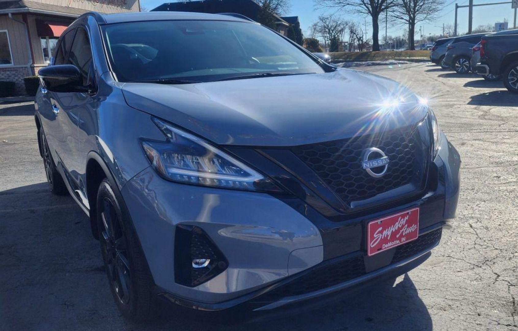 2023 GRAY NISSAN MURANO SV - AWD (5N1AZ2BSXPC) with an 3.5L engine, Automatic transmission, located at 101 S. Halleck St., DeMotte, 46310, (219) 987-2922, 41.202343, -87.198189 - Photo#1