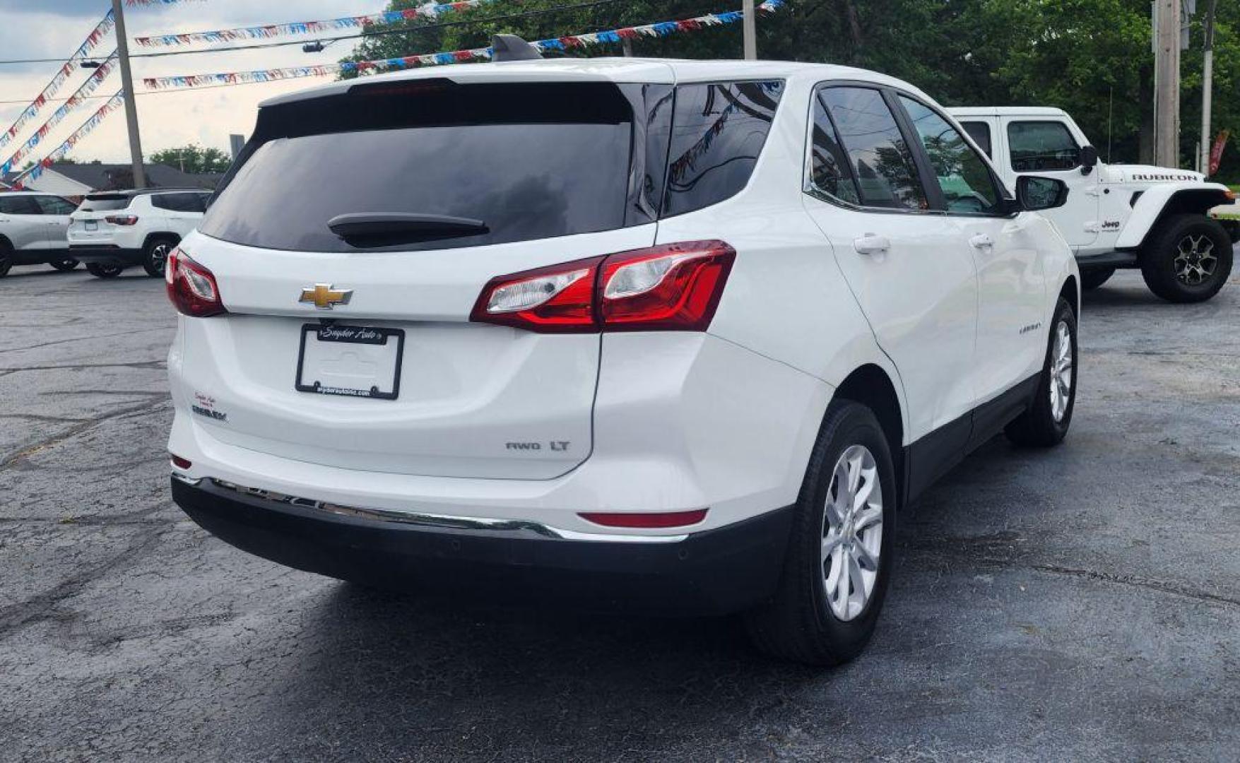 2021 WHITE CHEVROLET EQUINOX LT -AWD (3GNAXTEV3MS) with an 1.5L engine, Automatic transmission, located at 101 S. Halleck St., DeMotte, 46310, (219) 987-2922, 41.202343, -87.198189 - Photo#2