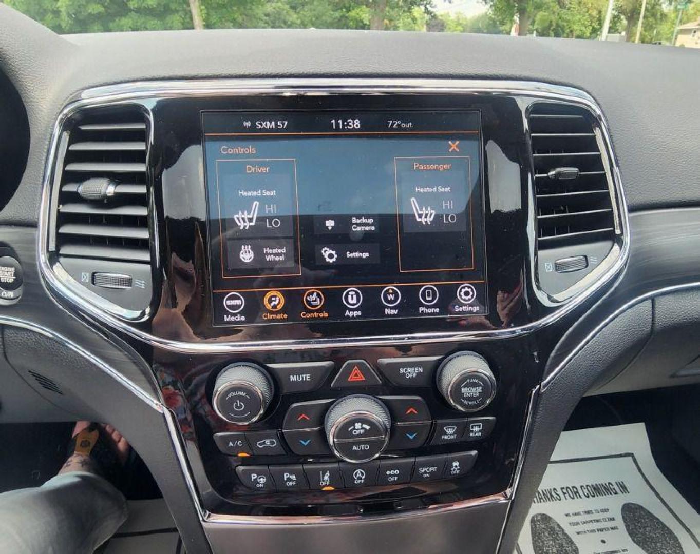 2021 WHITE JEEP GRAND CHEROKEE LIMITED - 4WD (1C4RJFBG7MC) with an 3.6L engine, Automatic transmission, located at 101 S. Halleck St., DeMotte, 46310, (219) 987-2922, 41.202343, -87.198189 - Photo#14