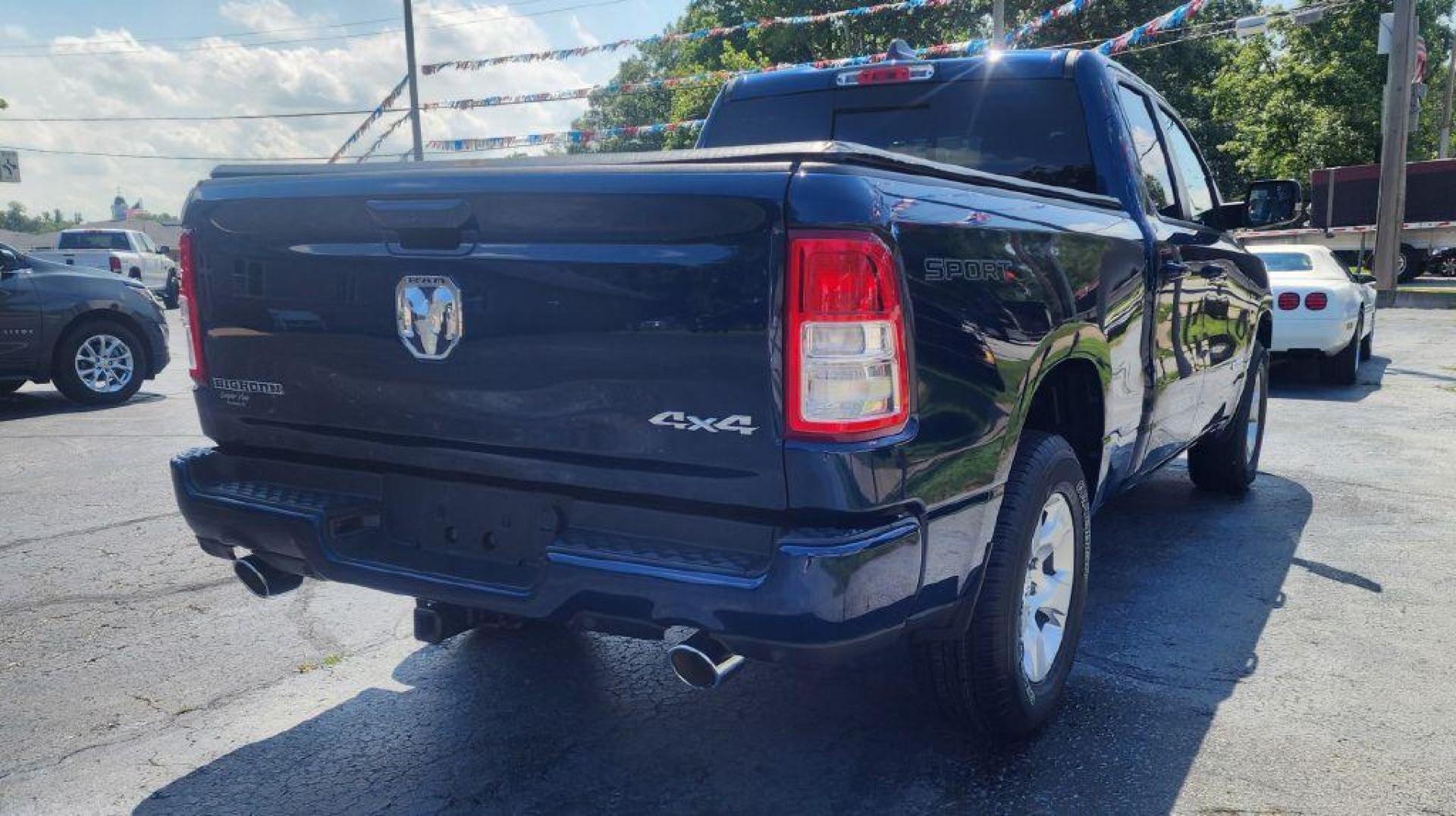 2021 BLUE RAM 1500 BIG HORN/LONE STAR-4WD (1C6SRFBT6MN) with an 5.7L engine, Automatic transmission, located at 101 S. Halleck St., DeMotte, 46310, (219) 987-2922, 41.202343, -87.198189 - Photo#2