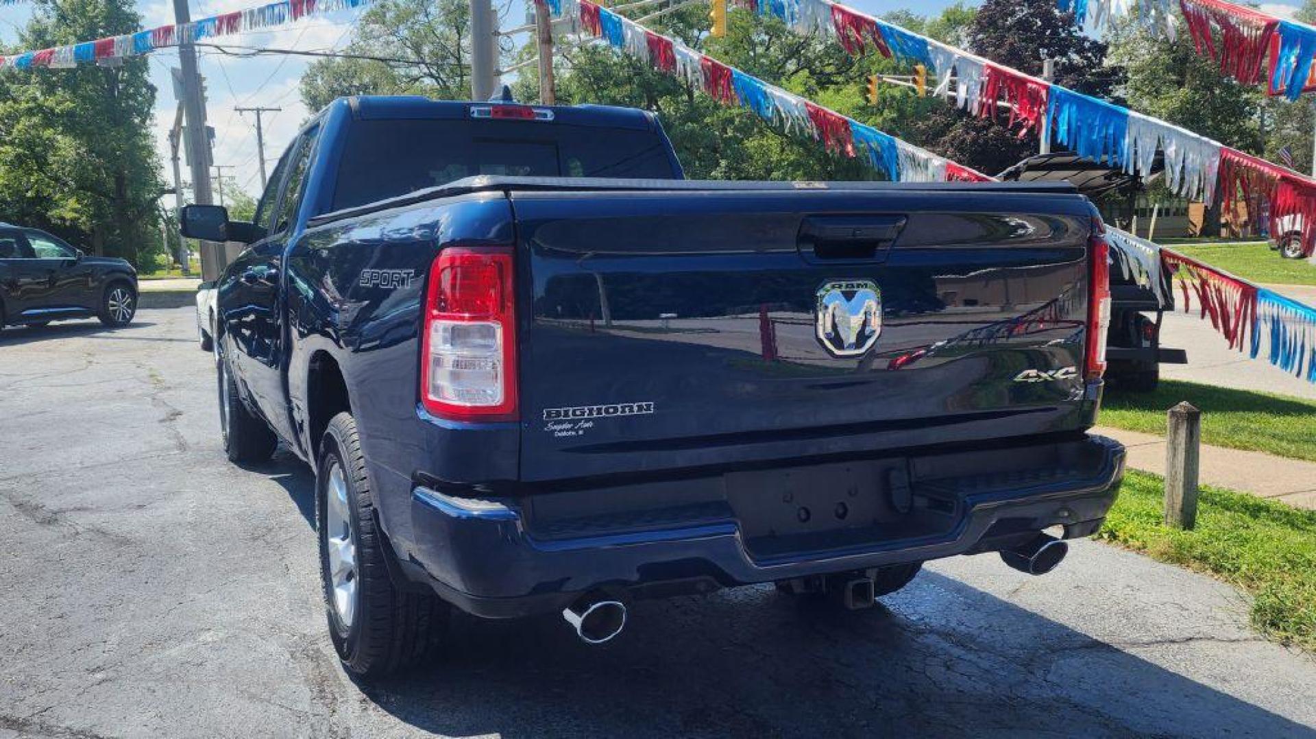 2021 BLUE RAM 1500 BIG HORN/LONE STAR-4WD (1C6SRFBT6MN) with an 5.7L engine, Automatic transmission, located at 101 S. Halleck St., DeMotte, 46310, (219) 987-2922, 41.202343, -87.198189 - Photo#3