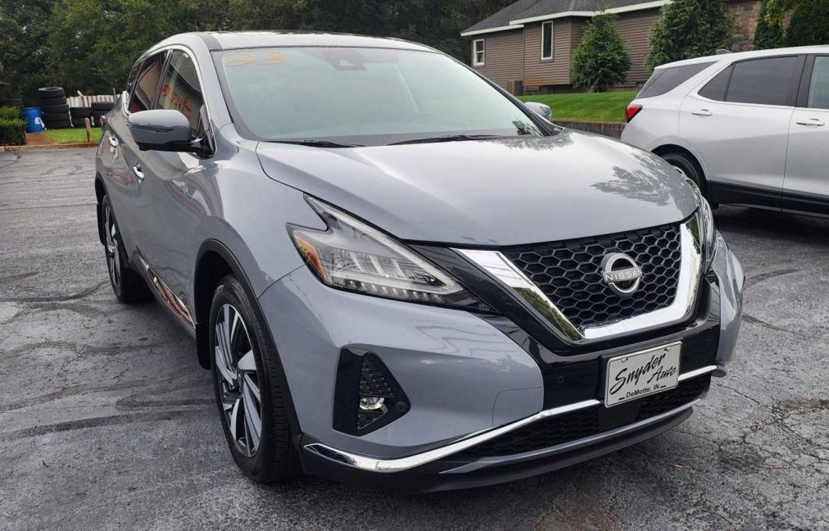 2023 GRAY NISSAN MURANO SL - AWD (5N1AZ2CS9PC) with an 3.5L engine, Automatic transmission, located at 101 S. Halleck St., DeMotte, 46310, (219) 987-2922, 41.202343, -87.198189 - Photo#1