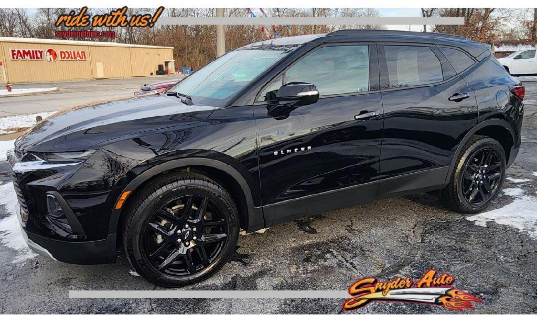 2022 BLACK CHEVROLET BLAZER 2LT- AWD (3GNKBHR43NS) with an 2.0L engine, Automatic transmission, located at 101 S. Halleck St., DeMotte, 46310, (219) 987-2922, 41.202343, -87.198189 - Photo#0