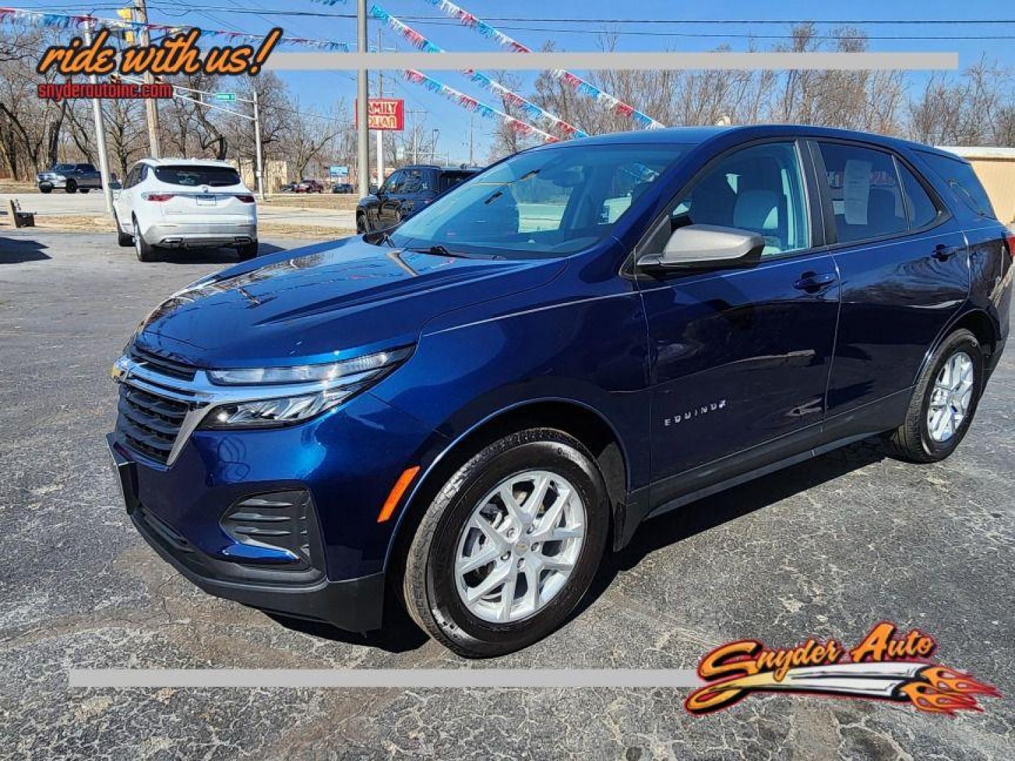 2022 BLUE CHEVROLET EQUINOX LS - FWD (3GNAXHEV5NS) with an 1.5L engine, Automatic transmission, located at 101 S. Halleck St., DeMotte, 46310, (219) 987-2922, 41.202343, -87.198189 - Photo#0