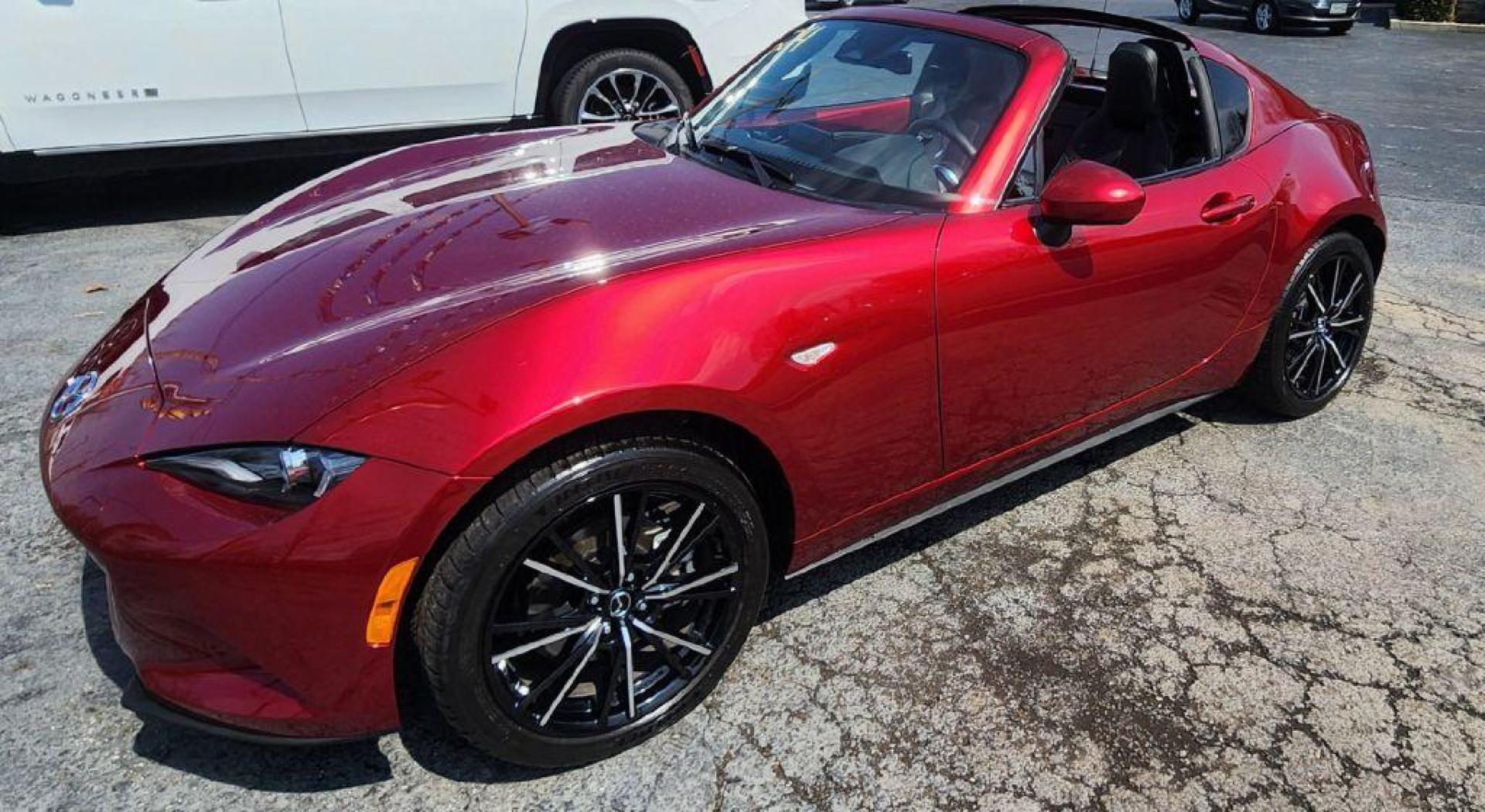 2024 RED MAZDA MX-5 MIATA GRAND TOURING - RWD (JM1NDAM76R0) with an 2.0L engine, Automatic transmission, located at 101 S. Halleck St., DeMotte, 46310, (219) 987-2922, 41.202343, -87.198189 - Photo#1