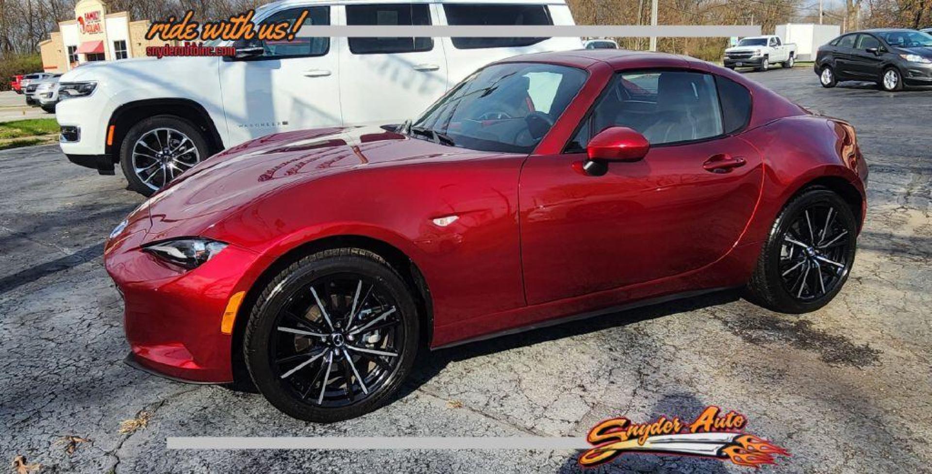 2024 RED MAZDA MX-5 MIATA GRAND TOURING - RWD (JM1NDAM76R0) with an 2.0L engine, Automatic transmission, located at 101 S. Halleck St., DeMotte, 46310, (219) 987-2922, 41.202343, -87.198189 - Photo#0