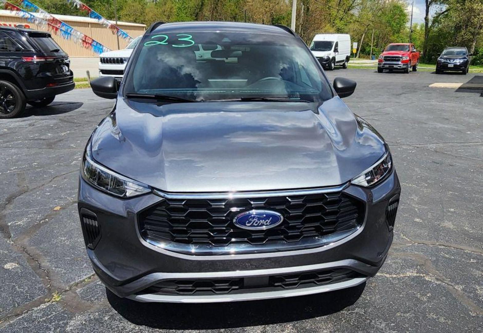 2023 GRAY FORD ESCAPE ST LINE - 4WD (1FMCU9MN8PU) with an 1.5L engine, Automatic transmission, located at 101 S. Halleck St., DeMotte, 46310, (219) 987-2922, 41.202343, -87.198189 - Photo#1