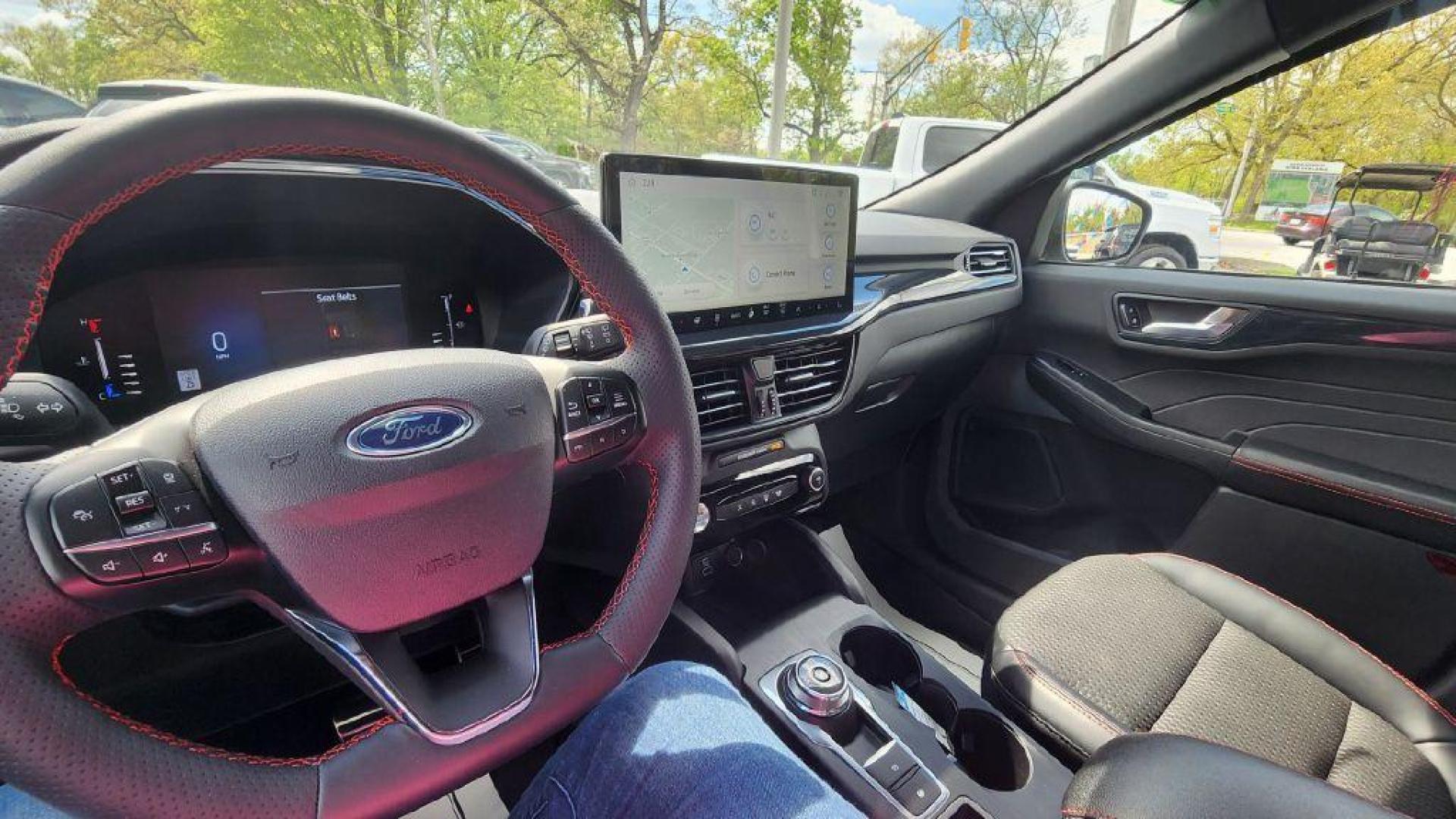 2023 GRAY FORD ESCAPE ST LINE - 4WD (1FMCU9MN8PU) with an 1.5L engine, Automatic transmission, located at 101 S. Halleck St., DeMotte, 46310, (219) 987-2922, 41.202343, -87.198189 - Photo#11