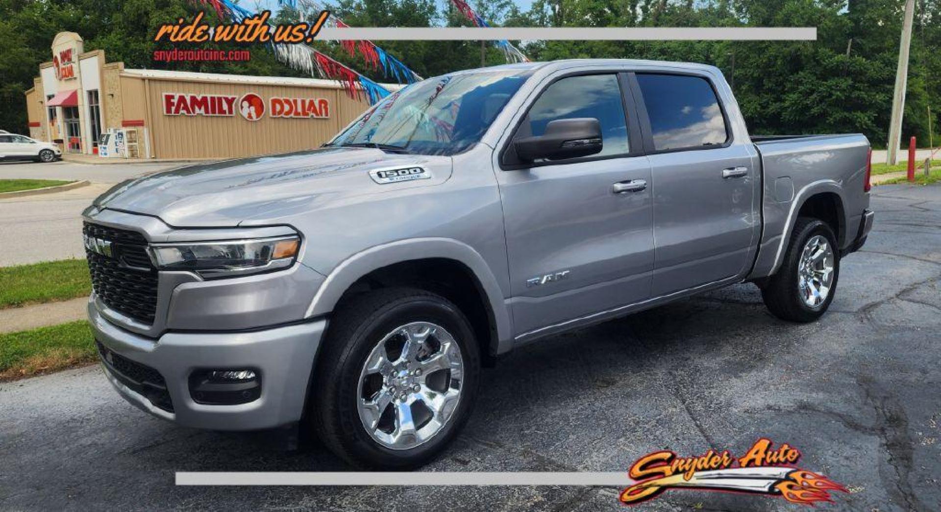 2025 SILVER RAM 1500 BIG HORN/LONE STAR- 4WD (1C6RRFFGXSN) with an 3.6L engine, Automatic transmission, located at 101 S. Halleck St., DeMotte, 46310, (219) 987-2922, 41.202343, -87.198189 - Photo#0