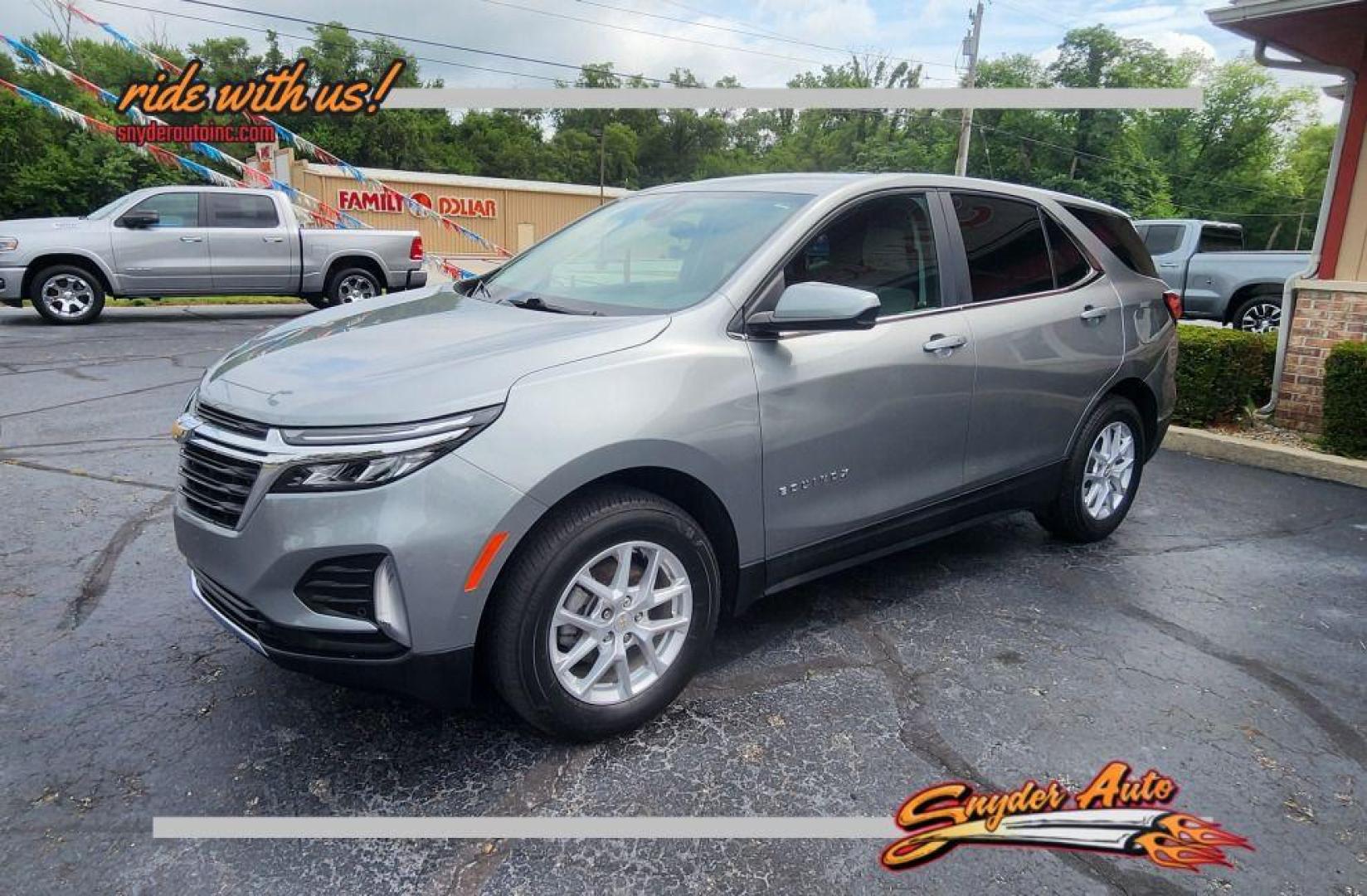 2023 GRAY CHEVROLET EQUINOX LT - AWD (3GNAXTEG1PS) with an 1.5L engine, Automatic transmission, located at 101 S. Halleck St., DeMotte, 46310, (219) 987-2922, 41.202343, -87.198189 - Photo#0