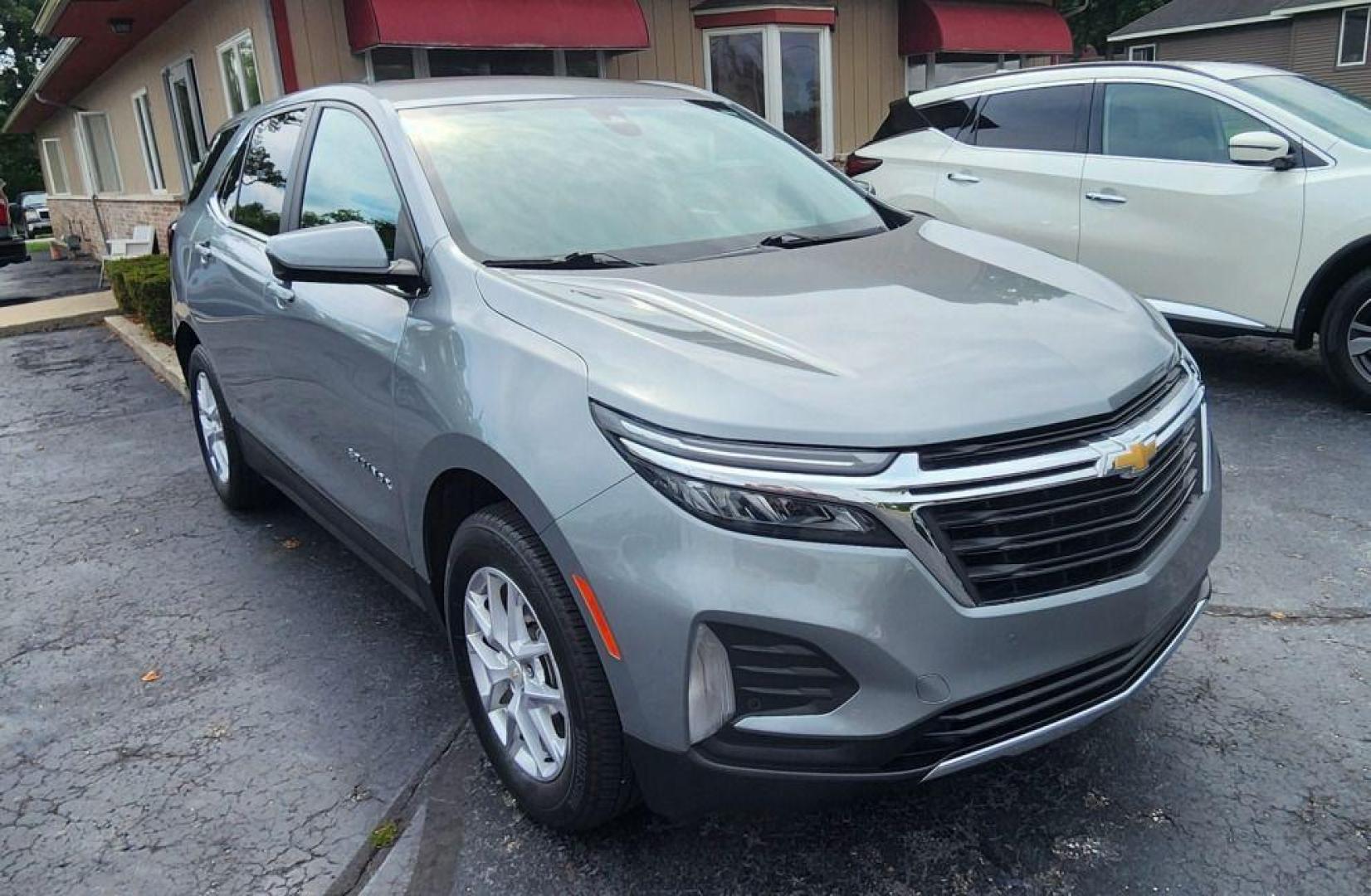 2023 GRAY CHEVROLET EQUINOX LT - AWD (3GNAXTEG1PS) with an 1.5L engine, Automatic transmission, located at 101 S. Halleck St., DeMotte, 46310, (219) 987-2922, 41.202343, -87.198189 - Photo#1