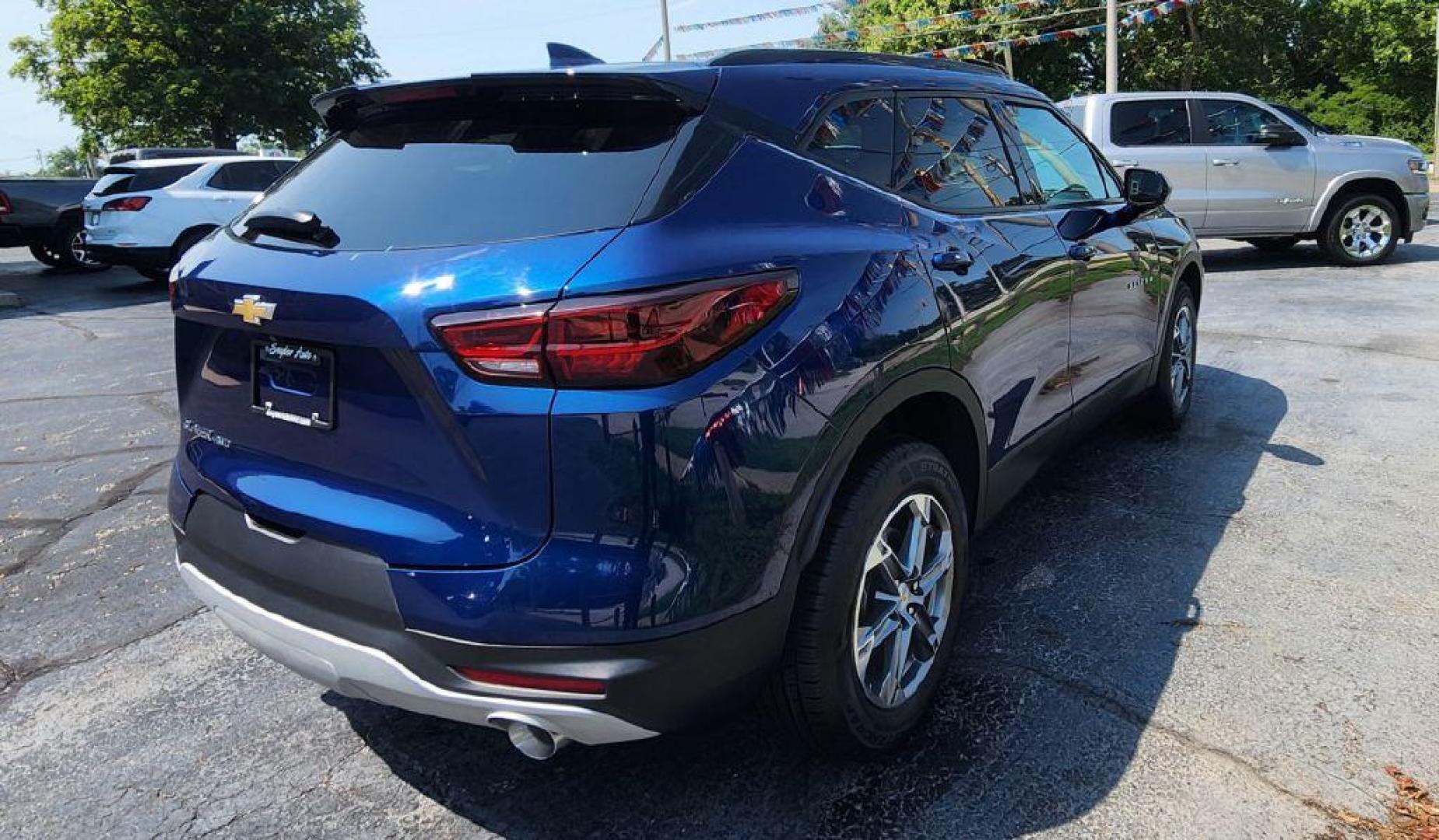 2023 BLUE CHEVROLET BLAZER 2LT (3GNKBHR40PS) with an 2.0L engine, Automatic transmission, located at 101 S. Halleck St., DeMotte, 46310, (219) 987-2922, 41.202343, -87.198189 - Photo#2