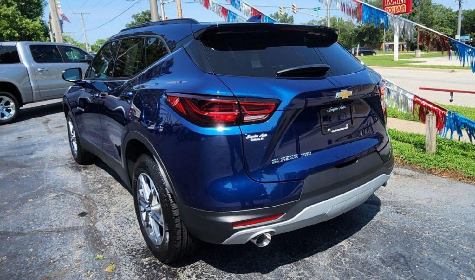 2023 BLUE CHEVROLET BLAZER 2LT (3GNKBHR40PS) with an 2.0L engine, Automatic transmission, located at 101 S. Halleck St., DeMotte, 46310, (219) 987-2922, 41.202343, -87.198189 - Photo#3