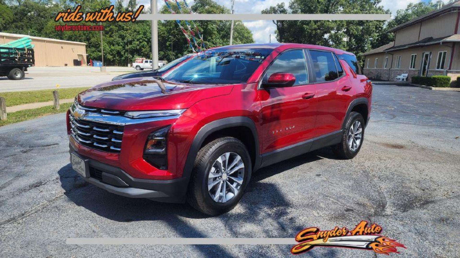 2025 RED CHEVROLET EQUINOX LT - FWD (3GNAXHEG8SL) with an 1.5L engine, Automatic transmission, located at 101 S. Halleck St., DeMotte, 46310, (219) 987-2922, 41.202343, -87.198189 - Photo#1