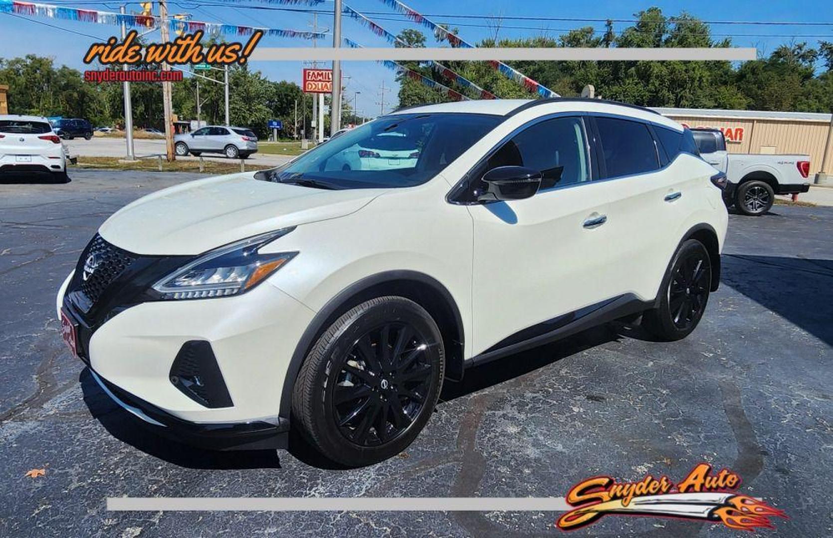 2023 WHITE NISSAN MURANO SV - AWD (5N1AZ2BS8PC) with an 3.5L engine, Automatic transmission, located at 101 S. Halleck St., DeMotte, 46310, (219) 987-2922, 41.202343, -87.198189 - Photo#0