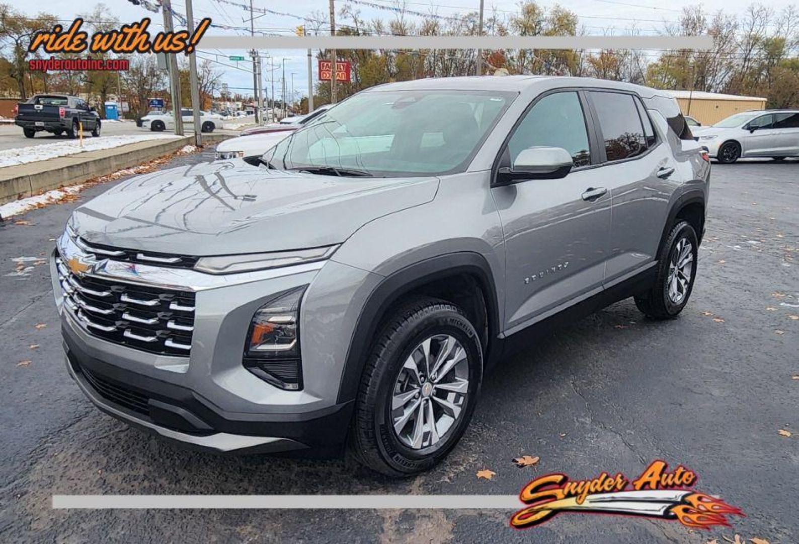 2025 GRAY CHEVROLET EQUINOX LT - AWD (3GNAXPEG5SL) with an 1.5L engine, Automatic transmission, located at 101 S. Halleck St., DeMotte, 46310, (219) 987-2922, 41.202343, -87.198189 - Photo#0