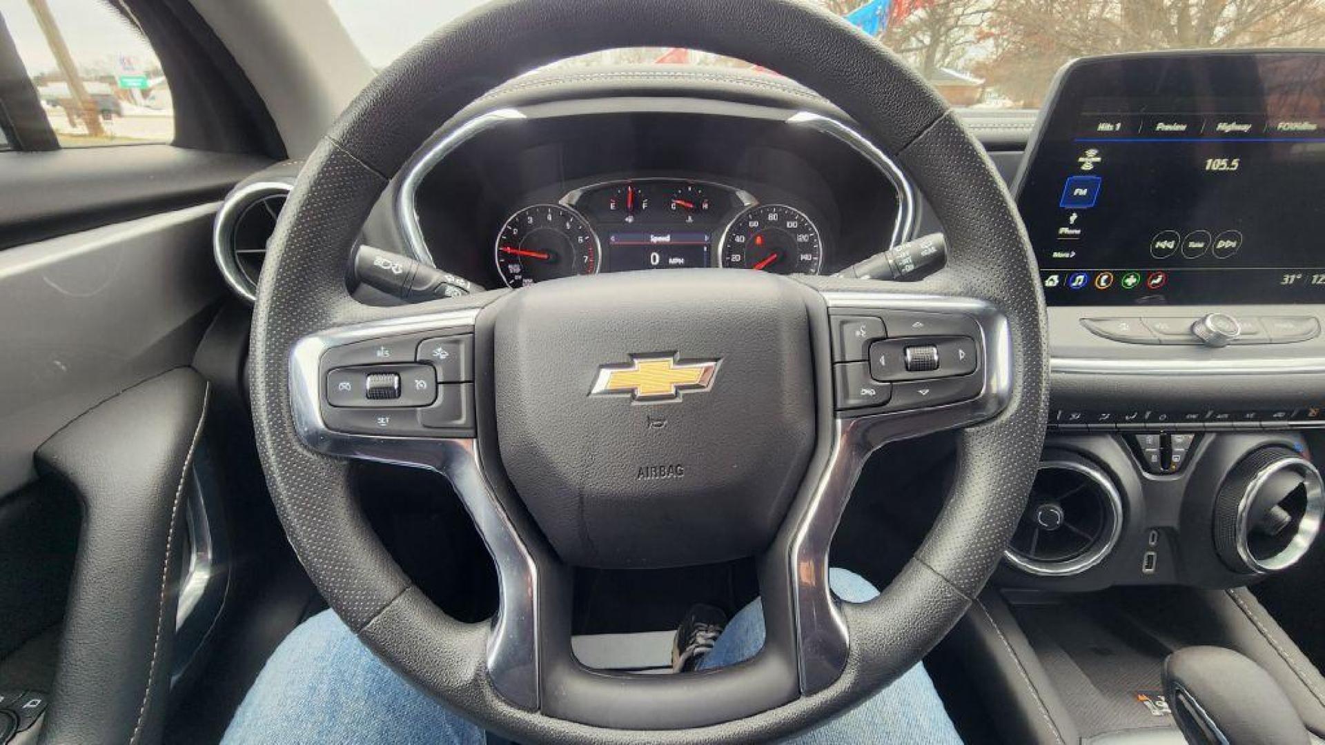 2023 WHITE CHEVROLET BLAZER 2LT (3GNKBHR41PS) with an 2.0L engine, Automatic transmission, located at 101 S. Halleck St., DeMotte, 46310, (219) 987-2922, 41.202343, -87.198189 - Photo#11