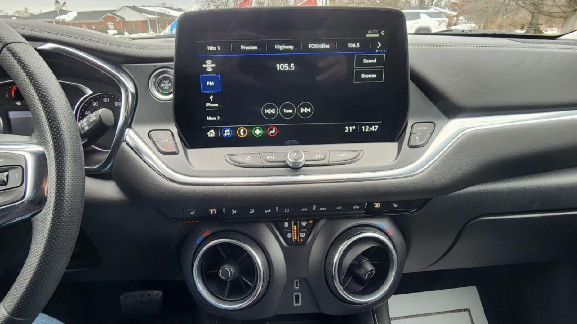 2023 WHITE CHEVROLET BLAZER 2LT (3GNKBHR41PS) with an 2.0L engine, Automatic transmission, located at 101 S. Halleck St., DeMotte, 46310, (219) 987-2922, 41.202343, -87.198189 - Photo#12