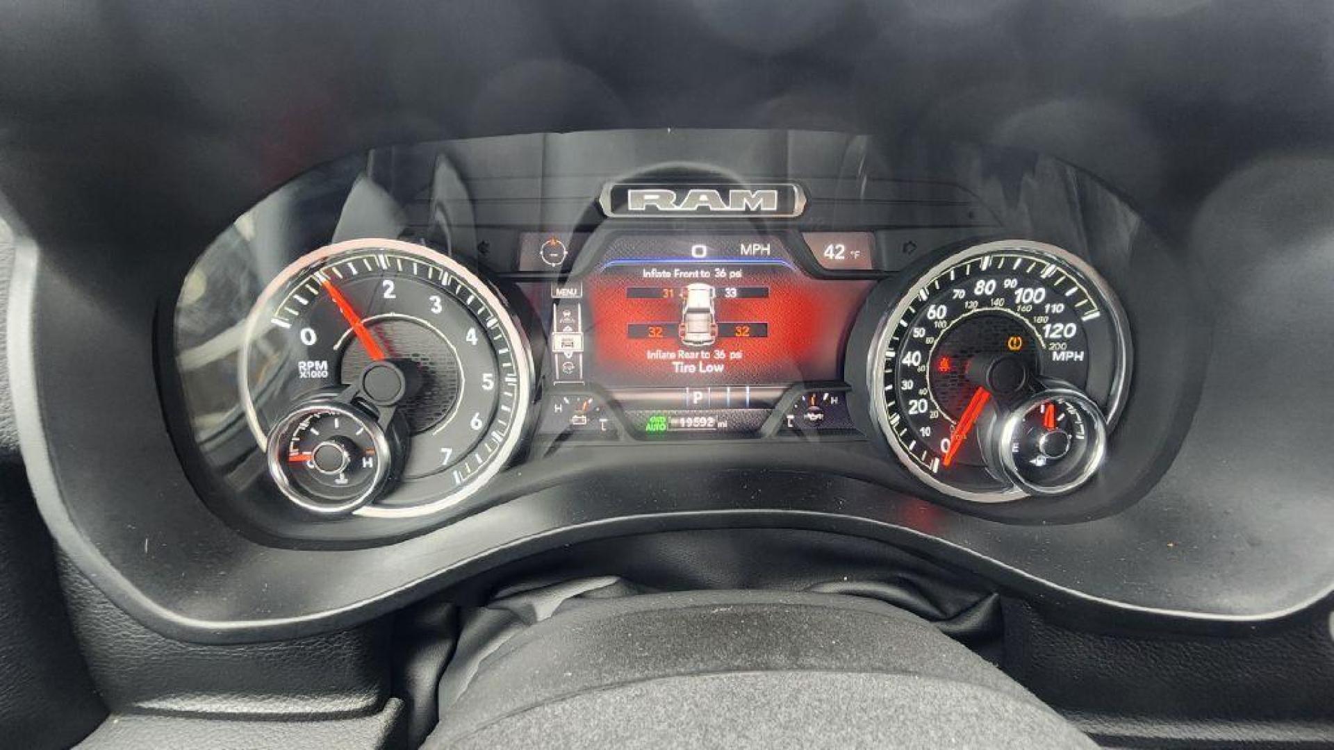 2025 BLACK RAM 1500 BIG HORN/LONE STAR (1C6RRFBG8SN) with an 3.6L engine, Automatic transmission, located at 101 S. Halleck St., DeMotte, 46310, (219) 987-2922, 41.202343, -87.198189 - Photo#13