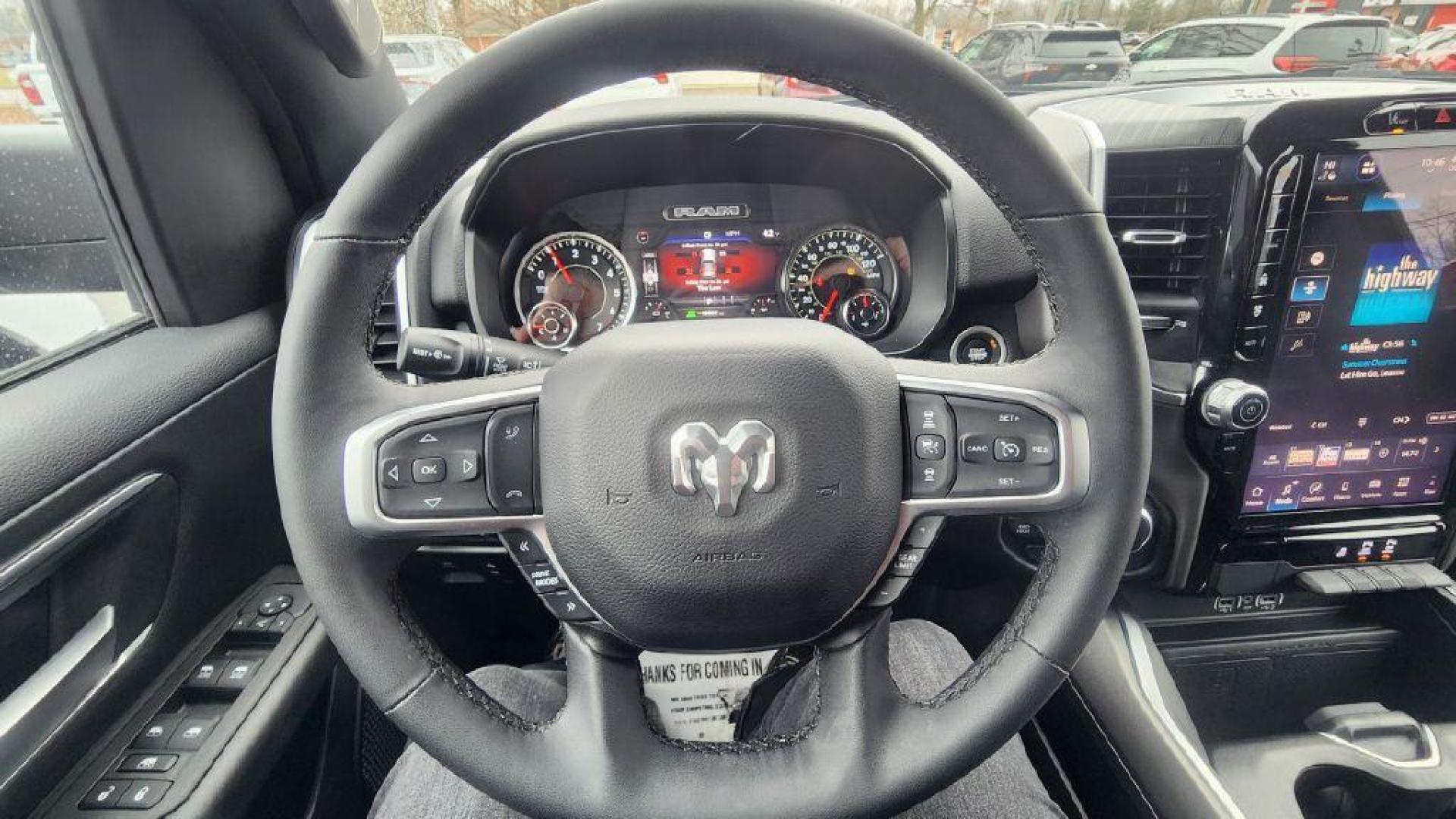 2025 BLACK RAM 1500 BIG HORN/LONE STAR (1C6RRFBG8SN) with an 3.6L engine, Automatic transmission, located at 101 S. Halleck St., DeMotte, 46310, (219) 987-2922, 41.202343, -87.198189 - Photo#14