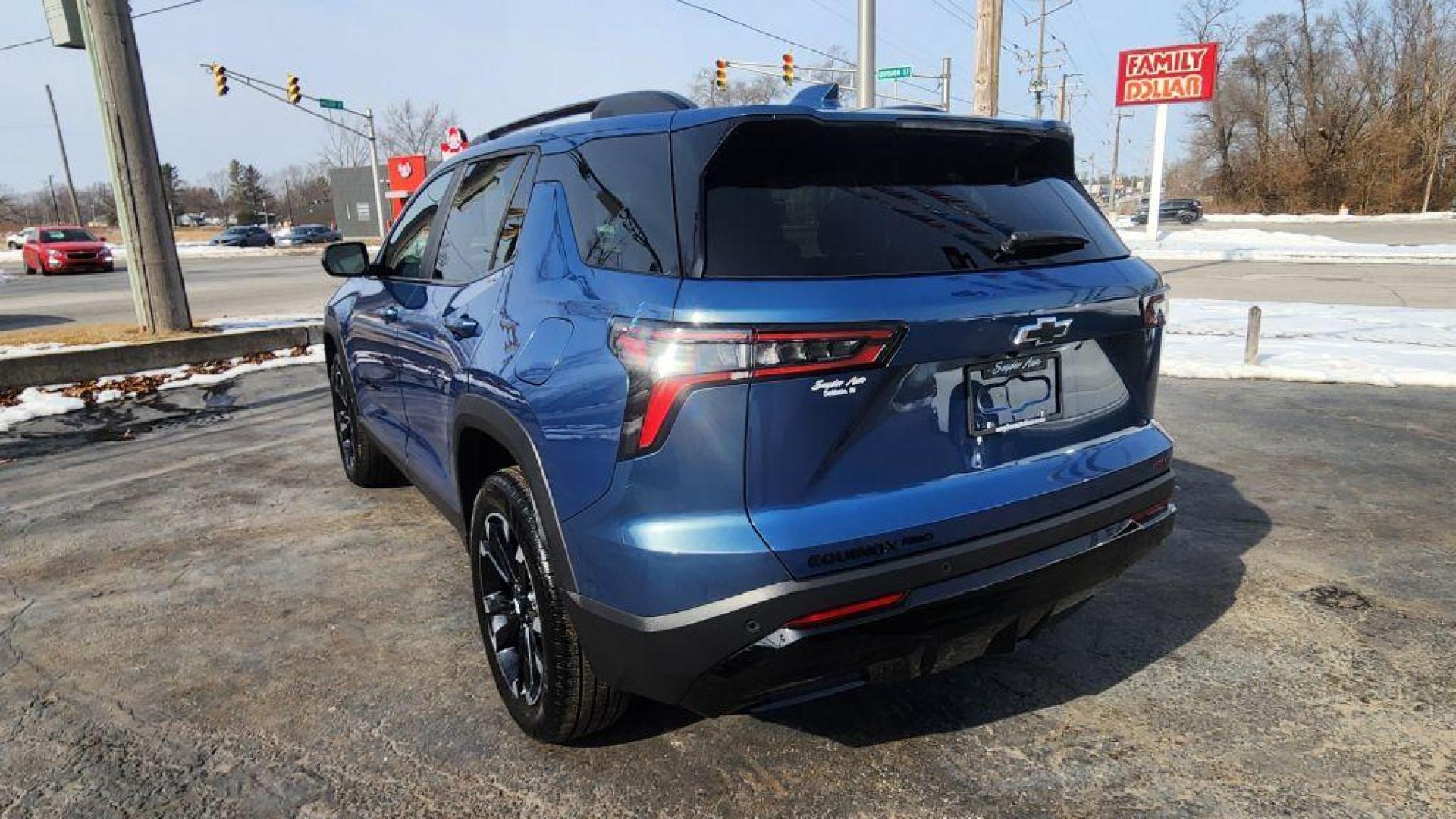 2025 BLUE CHEVROLET EQUINOX RS - AWD (3GNAXTEG2SL) with an 1.5L engine, Automatic transmission, located at 101 S. Halleck St., DeMotte, 46310, (219) 987-2922, 41.202343, -87.198189 - Photo#3