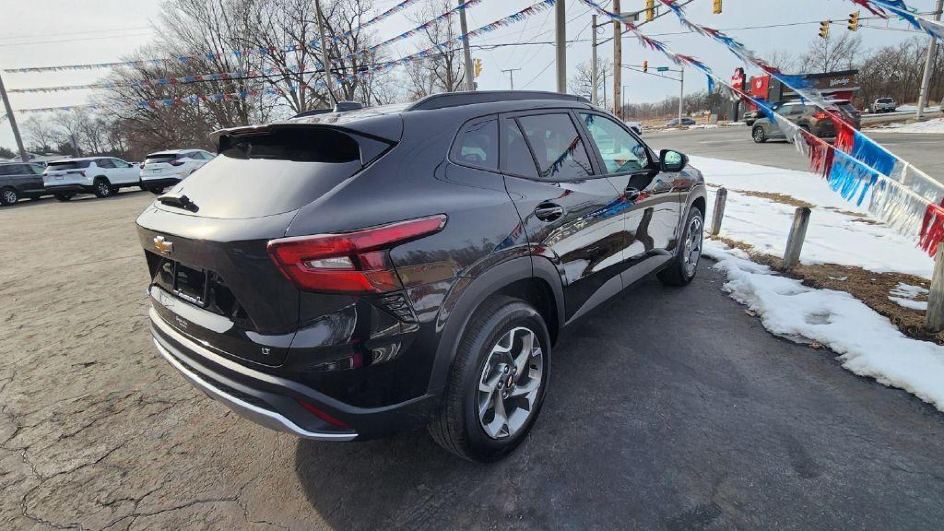 2025 BLACK CHEVROLET TRAX 1LT - FWD (KL77LHEP4SC) with an 1.2L engine, Automatic transmission, located at 101 S. Halleck St., DeMotte, 46310, (219) 987-2922, 41.202343, -87.198189 - Photo#1