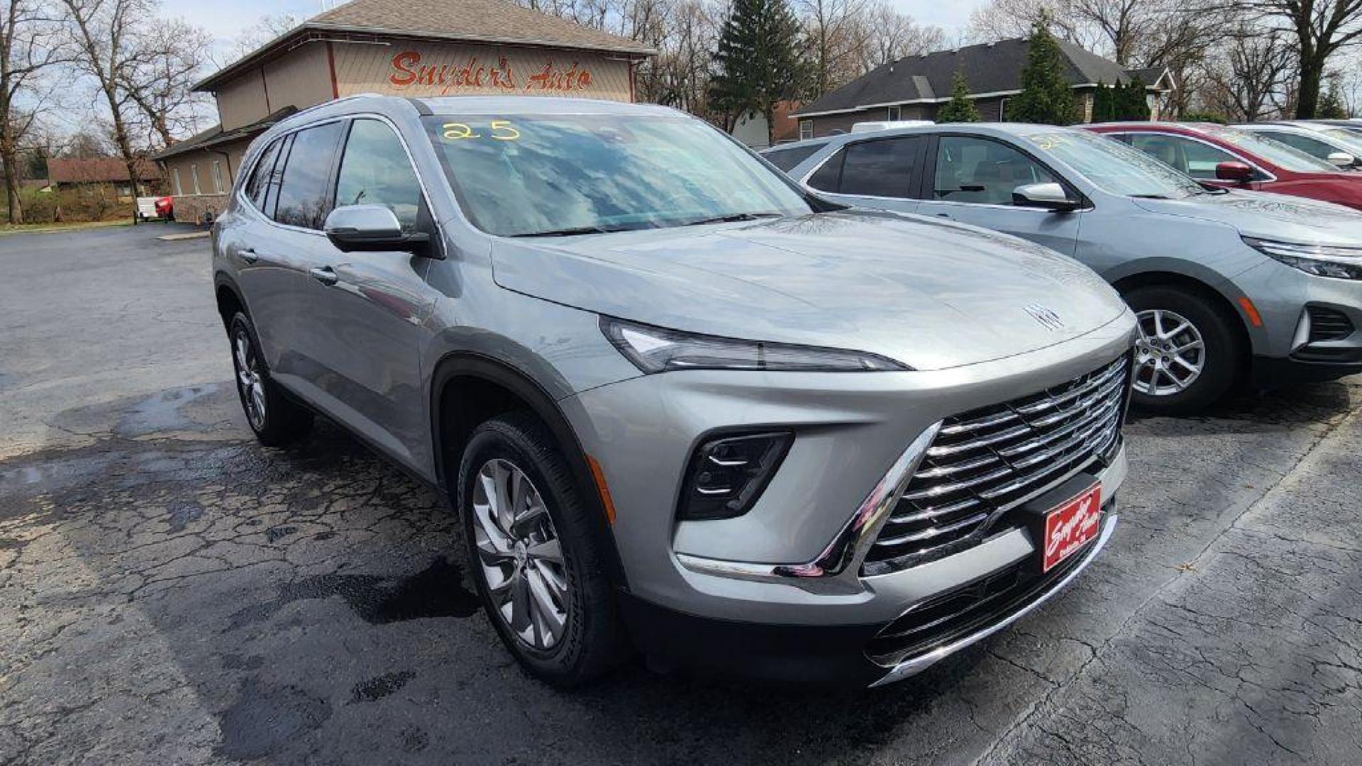 2025 GRAY BUICK ENCLAVE PREFERRED - AWD (5GAEVARS3SJ) with an 2.5L engine, Automatic transmission, located at 101 S. Halleck St., DeMotte, 46310, (219) 987-2922, 41.202343, -87.198189 - Photo#1