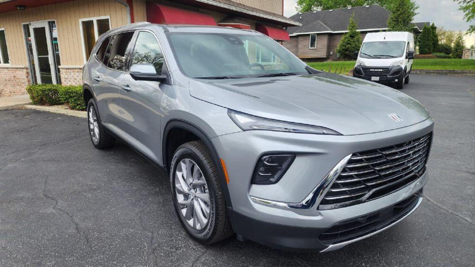 2025 GRAY BUICK ENCLAVE PREFERRED - AWD (5GAEVARS3SJ) with an 2.5L engine, Automatic transmission, located at 101 S. Halleck St., DeMotte, 46310, (219) 987-2922, 41.202343, -87.198189 - Photo#1