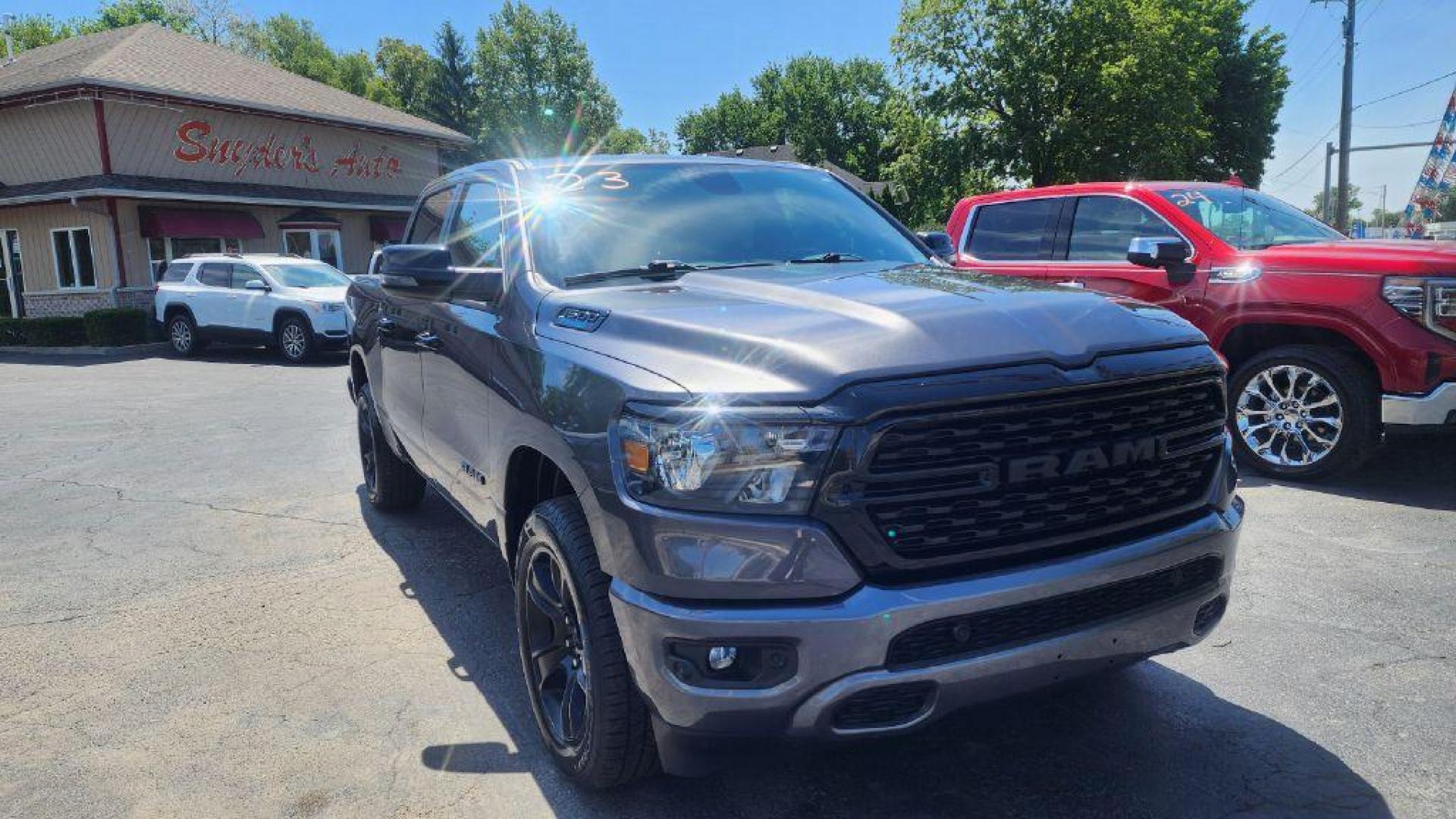2023 GRAY RAM 1500 BIG HORN/LONE STAR (1C6RRFFG7PN) with an 3.6L engine, Automatic transmission, located at 101 S. Halleck St., DeMotte, 46310, (219) 987-2922, 41.202343, -87.198189 - Photo#1