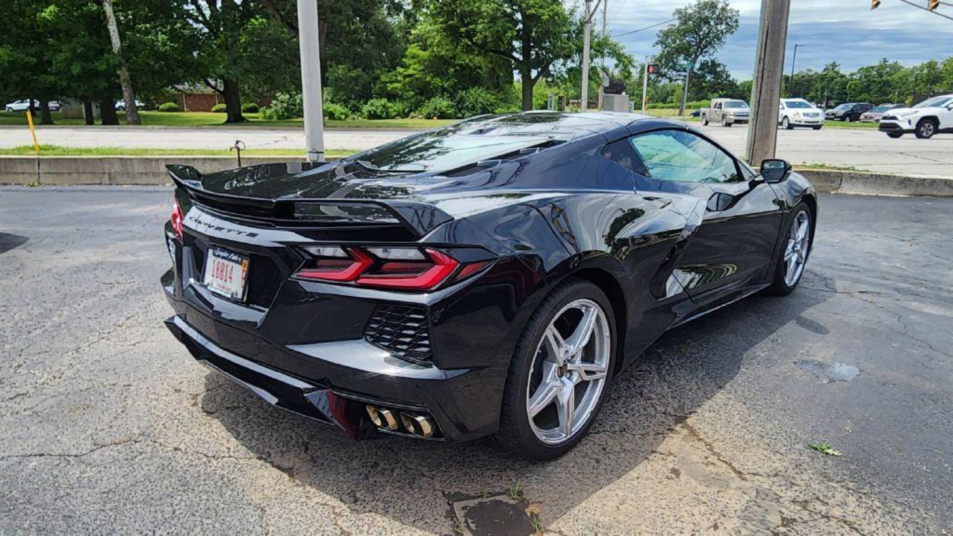 2024 BLACK CHEVROLET CORVETTE STINGRAY 1LT - RWD (1G1YA2D47R5) with an 6.2L engine, Automatic transmission, located at 101 S. Halleck St., DeMotte, 46310, (219) 987-2922, 41.202343, -87.198189- Photo#2