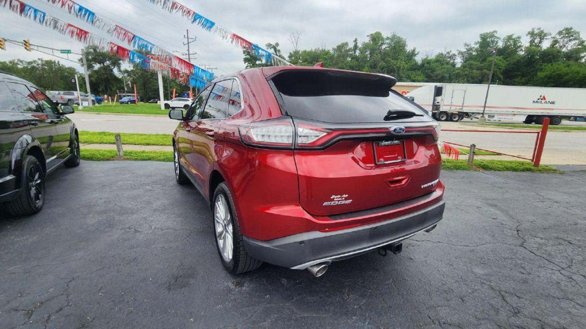 2018 BURGAN FORD EDGE TITANIUM (2FMPK4K81JB) with an 3.5L engine, Automatic transmission, located at 101 S. Halleck St., DeMotte, 46310, (219) 987-2922, 41.202343, -87.198189 - Photo#3