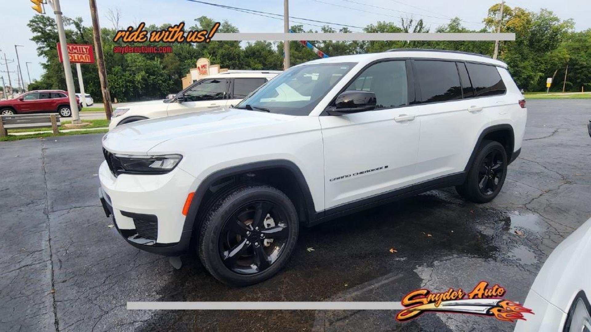 2023 WHITE JEEP GRAND CHEROKEE L LAREDO (1C4RJKAG1P8) with an 3.6L engine, Automatic transmission, located at 101 S. Halleck St., DeMotte, 46310, (219) 987-2922, 41.202343, -87.198189- Photo#0