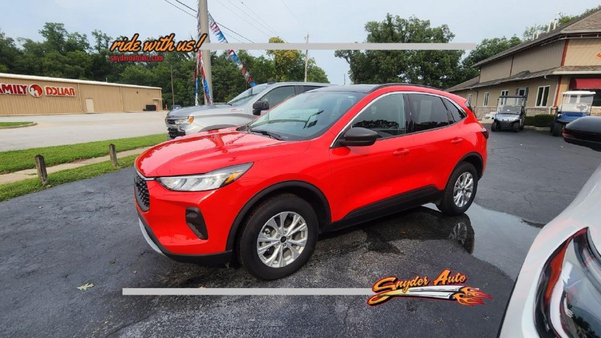 2024 RED FORD ESCAPE ACTIVE (1FMCU9GNXRU) with an 1.5L engine, Automatic transmission, located at 101 S. Halleck St., DeMotte, 46310, (219) 987-2922, 41.202343, -87.198189- Photo#0