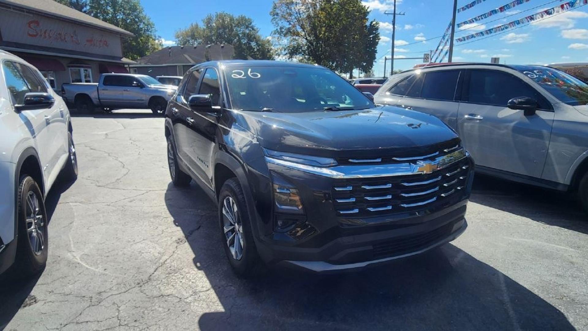 2026 BLACK CHEVROLET EQUINOX LT - AWD (3GNAXPEG7TL) with an 1.5L engine, Automatic transmission, located at 101 S. Halleck St., DeMotte, 46310, (219) 987-2922, 41.202343, -87.198189- Photo#1